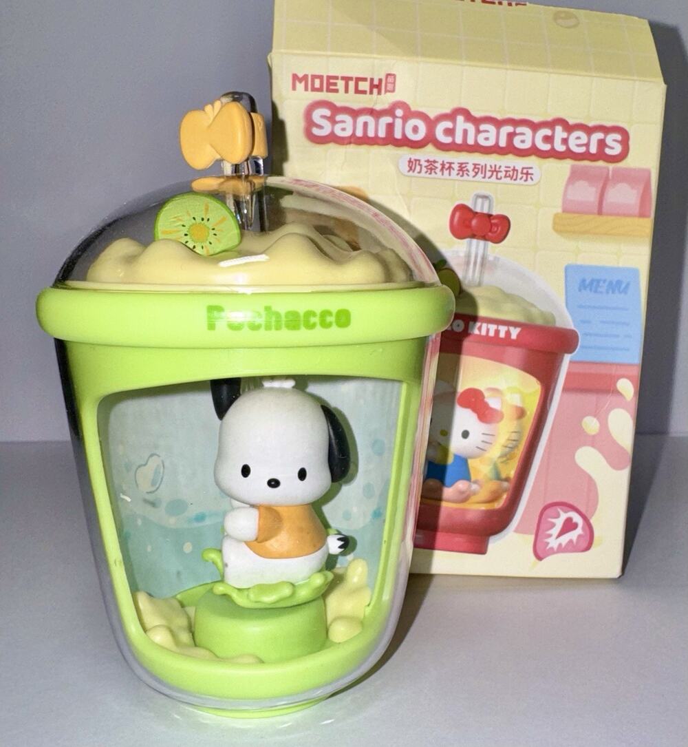Sanrio Milk Tea Cup Series Light Motion Blind Box Confirmed Pochacco